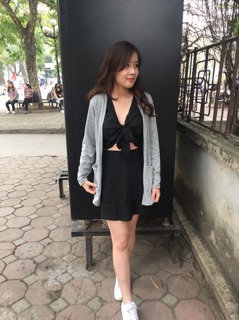 Set rời croptop + chân váy