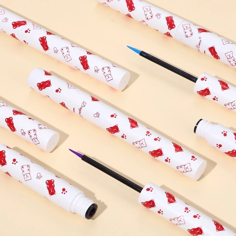 Bút Kẻ Mắt Dạng Lỏng Nhanh Khô Chống Thấm Nước Lâu Trôi 9 Màu Tùy Chọn Kiểu Dáng Dễ Thương