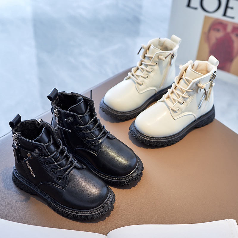 Giày bốt cho bé gái bé trai phong cách Hàn Quốc đẹp diện đi chơi đi tiệc size 26-36 hàng Quảng Châu cao cấp