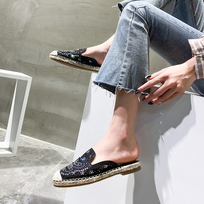 S05 _Giày sục đế cói Big Size_ Hàng Có Sẵn (Size 40➡️43) | BigBuy360 - bigbuy360.vn