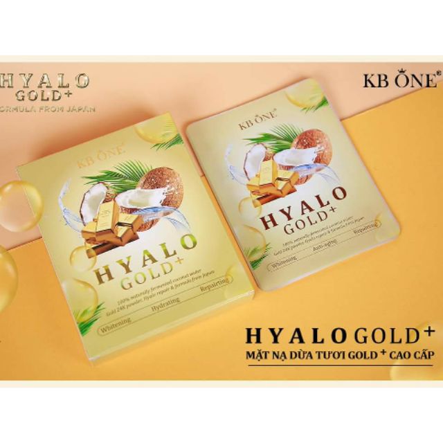 Mặt nạ dừa tươi HYALO KBONE ( Hộp 7 Miếng )