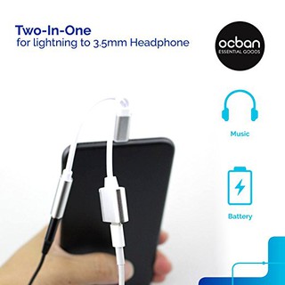 Cáp Chia Lightning Ra 3.5mm Và cổng Sạc Cho iPhone