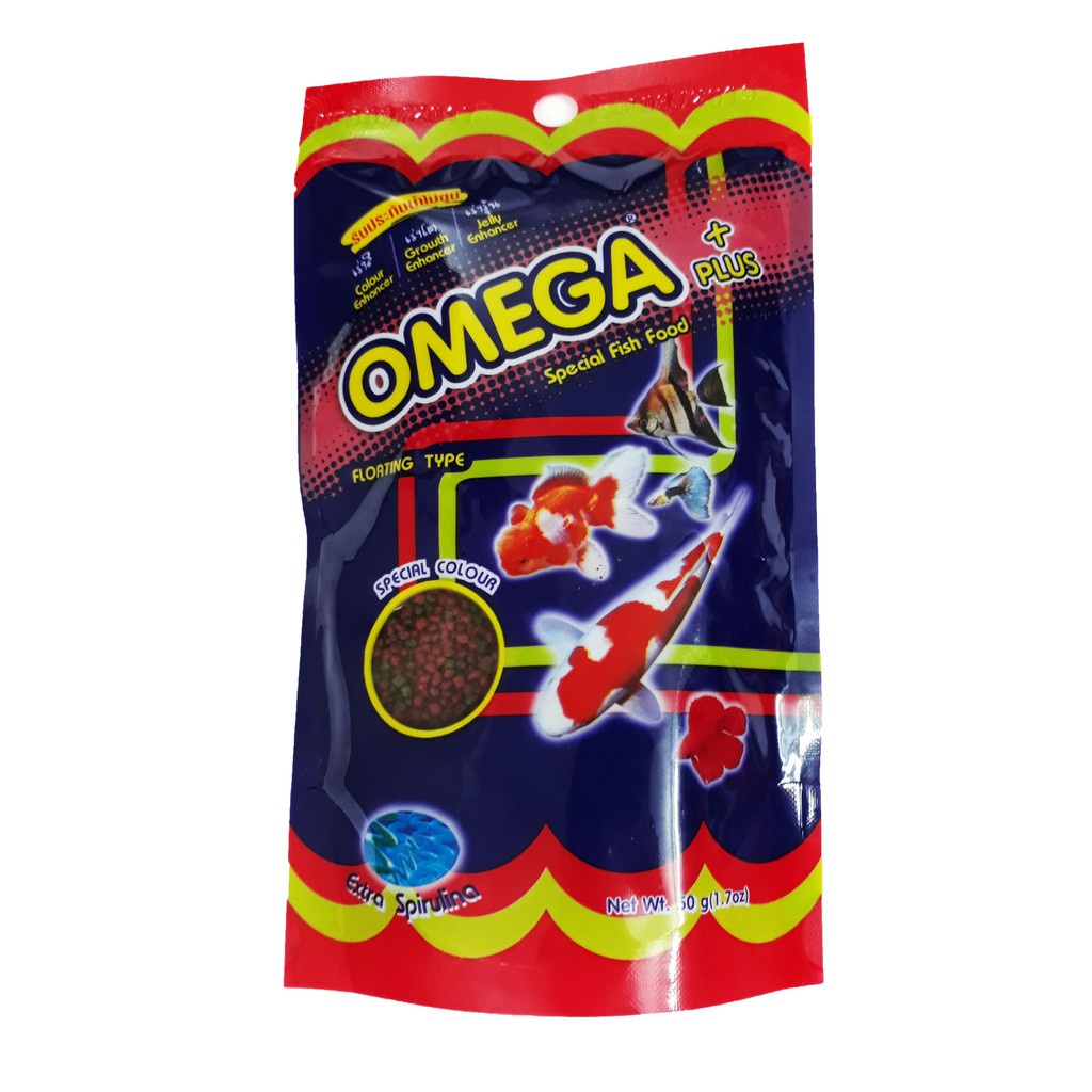 Thức Ăn Cá Omega (Viên Nhỏ) 50g - Cám Cá Cảnh