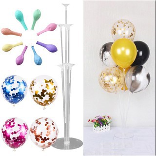 Trụ bong bóng mika giả bóng bay 7 nhánh phụ kiện trang trí sinh nhật, party, đám cưới, tiệc mừng 70cm - BOBABO