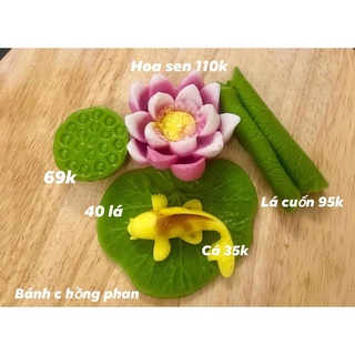 Khuôn silicon 3D mẫu sen nở nhụy
