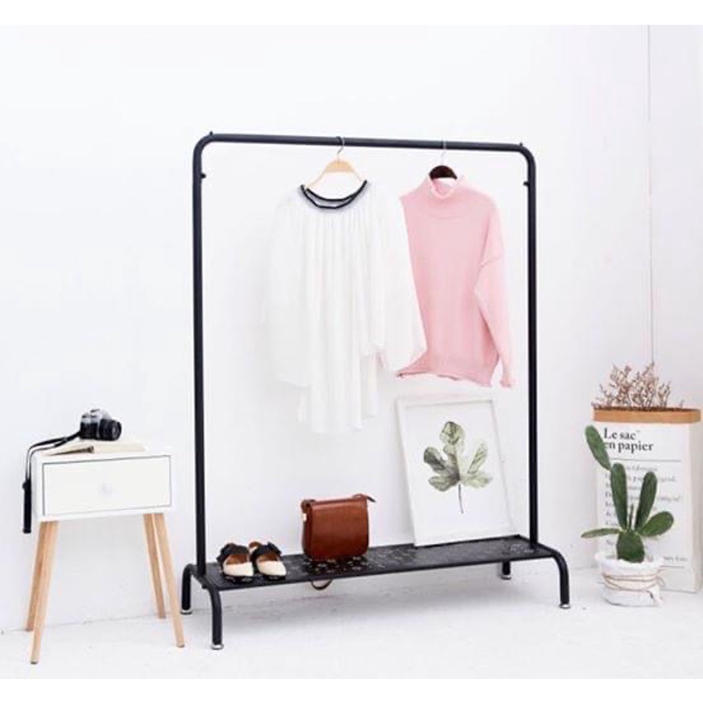 GIÁ TREO ĐƠN 1 TẦNG CÓ LƯỚI - KỆ TREO ĐỒ - DÀN TREO SHOP THỜI TRANG - SÀO TREO QUẦN ÁO