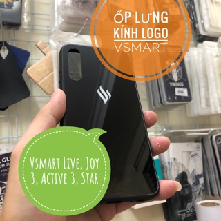 Vsmart - Ốp lưng kính Logo Vsmart Live, Active 3, Joy 3, Star