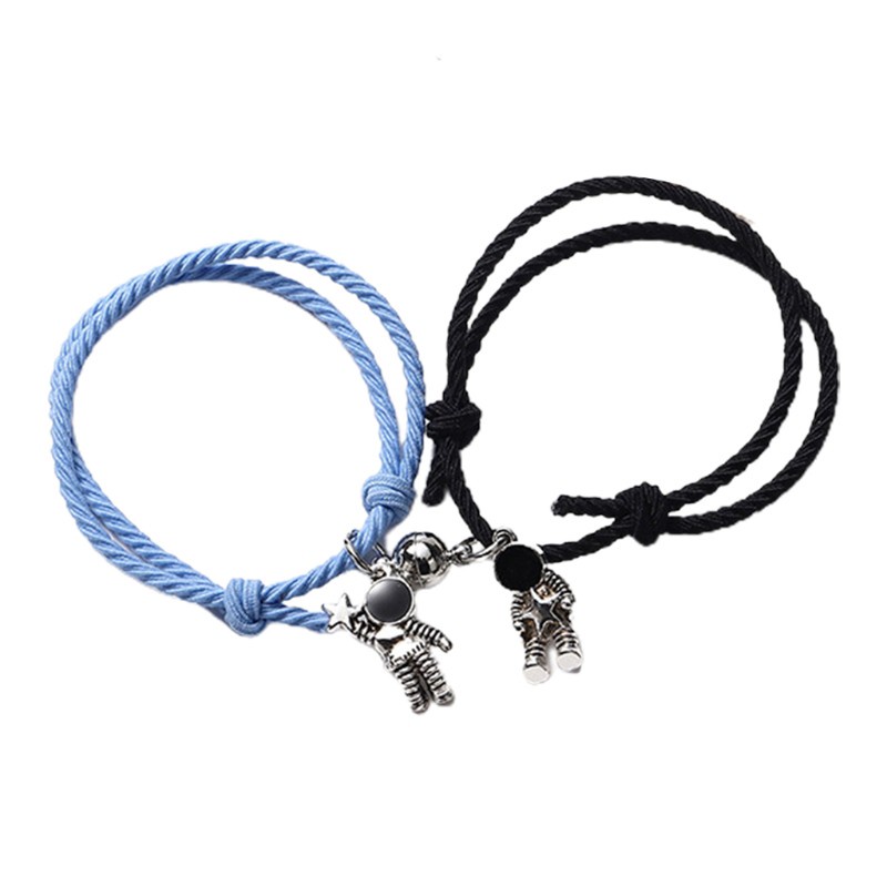 Bộ 2 Vòng Tay Tình Bạn Từ Tính Hình Phi Hành Gia Dễ Thương Sáng Tạo