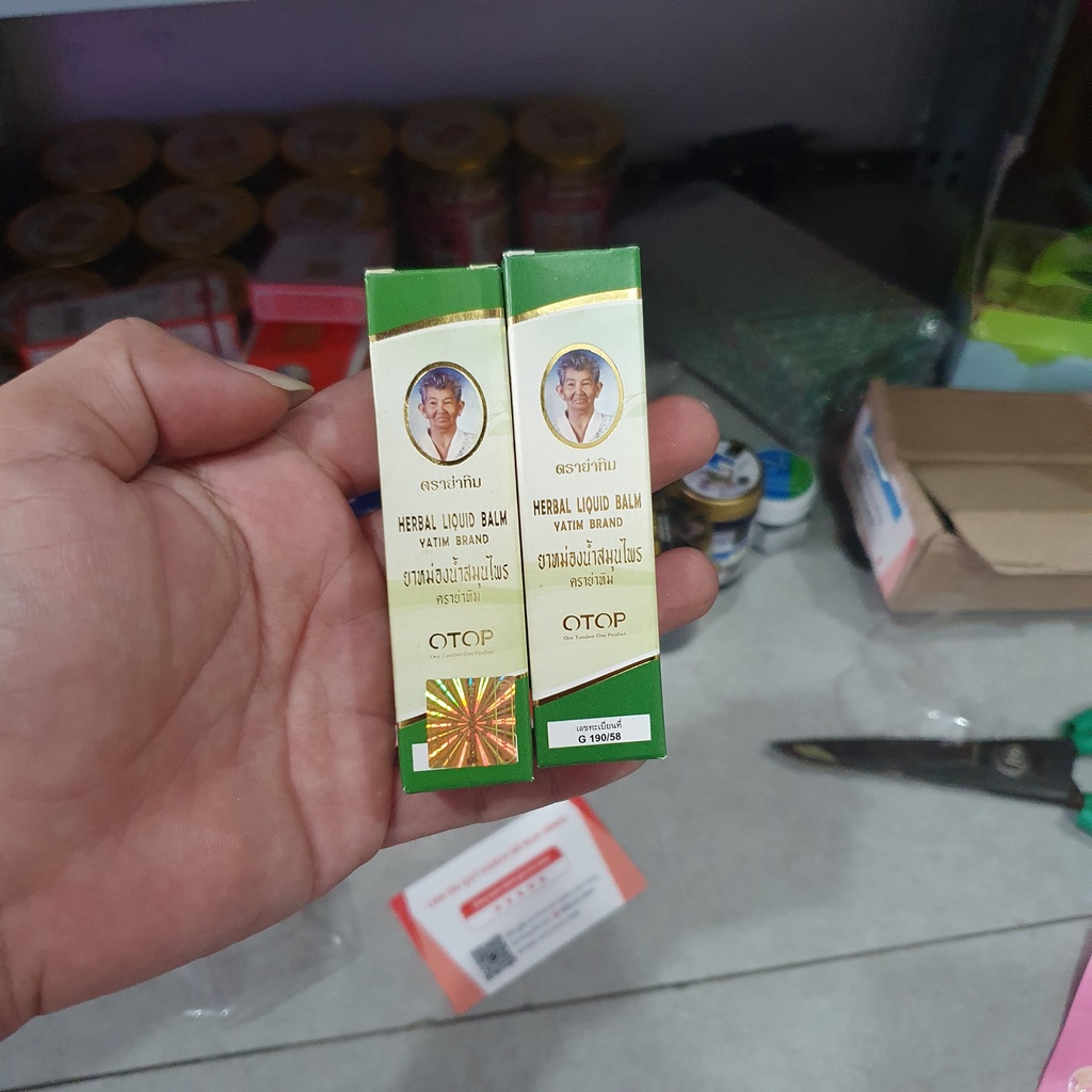 Dầu 22 vị thảo dược Thái Lan OTOP Herbal Liquid Balm Yatim Brand 8ml