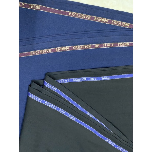 Vải Quần Tây Sợi Tre Bamboo Sợi Thiên Nhiên Kết Hợp Cùng Len Cừu - Vải Sợi Tre - Vải Len Cừu