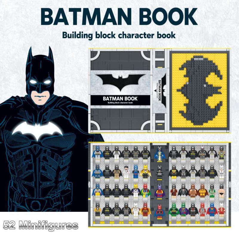 Lắp ghép Mô hình Sắt Bộ Sách Batman Nhân Vật Bộ Sưu Tập Combo batman BOOK 52Minifigures Siêu Anh Hùng Batman 13002