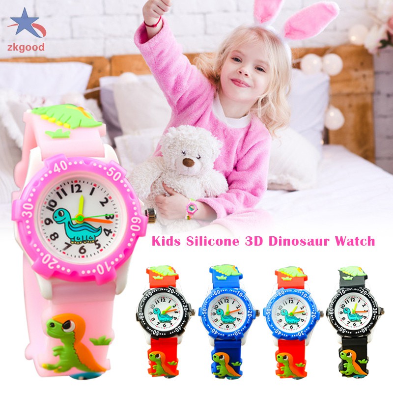 Đồng hồ khủng long 3D silicon cho trẻ