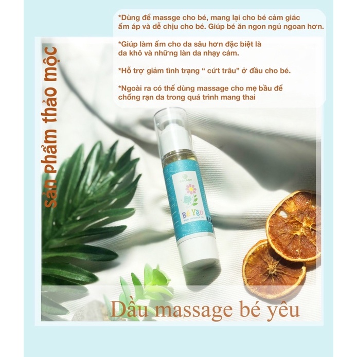 Tinh dầu massage Baby Oil Bé Yêu Cỏ Lành 50ml