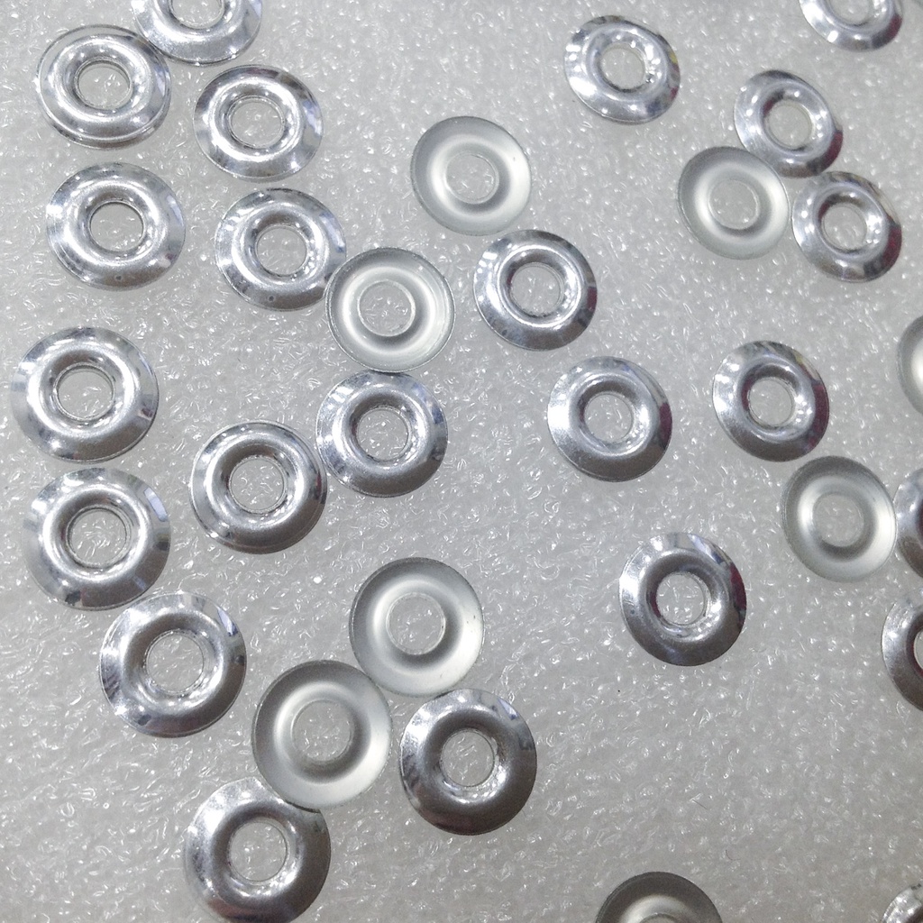 Khoen tròn phủ bạc ủi nhiệt dán áo hạt cườm đính kết trang trí váy dài đầm vest gói 2gram