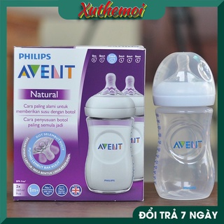 Bình sữa cho bé - bình sữa philips avent natural 330ml cổ rộng chống đầy hơi và chống sặc 100% hàng air mỹ chính hãng