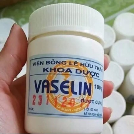 Kem Sáp Nẻ Vaselin Hộp 100g Do Viện Bỏng Quốc Gia Sản Xuất Giúp Da Mịn Màng Cấp Ẩm Chống Khô Ráp