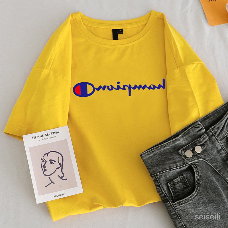 Áo thun tay lỡ dáng rộng in logo mới năm 2021 thời trang cho nữ | BigBuy360 - bigbuy360.vn