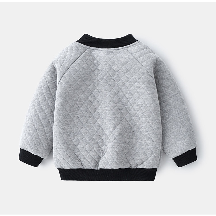 Áo Bomber bé trai WELLKIDS áo khoác cầu thủ bóng chày họa tiết đáng yêu hàng xuất Âu Mỹ
