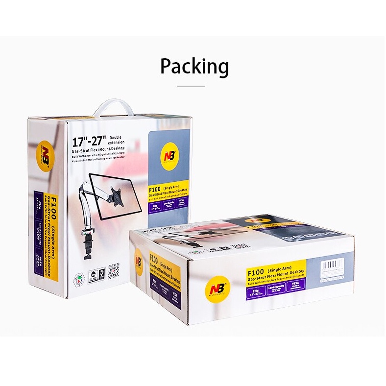 GIÁ TREO MÀN HÌNH MÁY TÍNH NB F100 (17-32inch) Monitor Arm