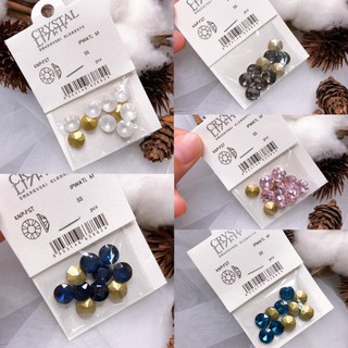 🐾ĐỒ NAIL🐾 Đá làm hoa gói 10v - Mã đá tròn - đá làm móng - đá khối chân vàng