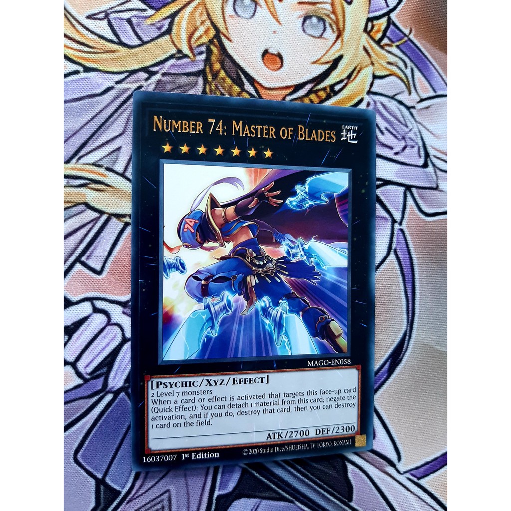 Thẻ Bài Yugioh Mint90 Monster -Number 74: Master of Blades - Rare