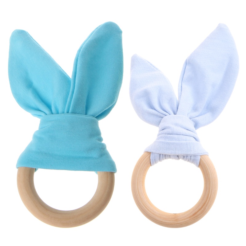 Đồ Chơi Nhai Gặm Hình Thỏ Tự Nhiên An Toàn Cho Bé