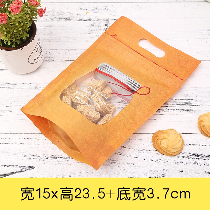 Túi zip xi măng in hình 23x15cm Lọ thủy tinh (5 chiếc)
