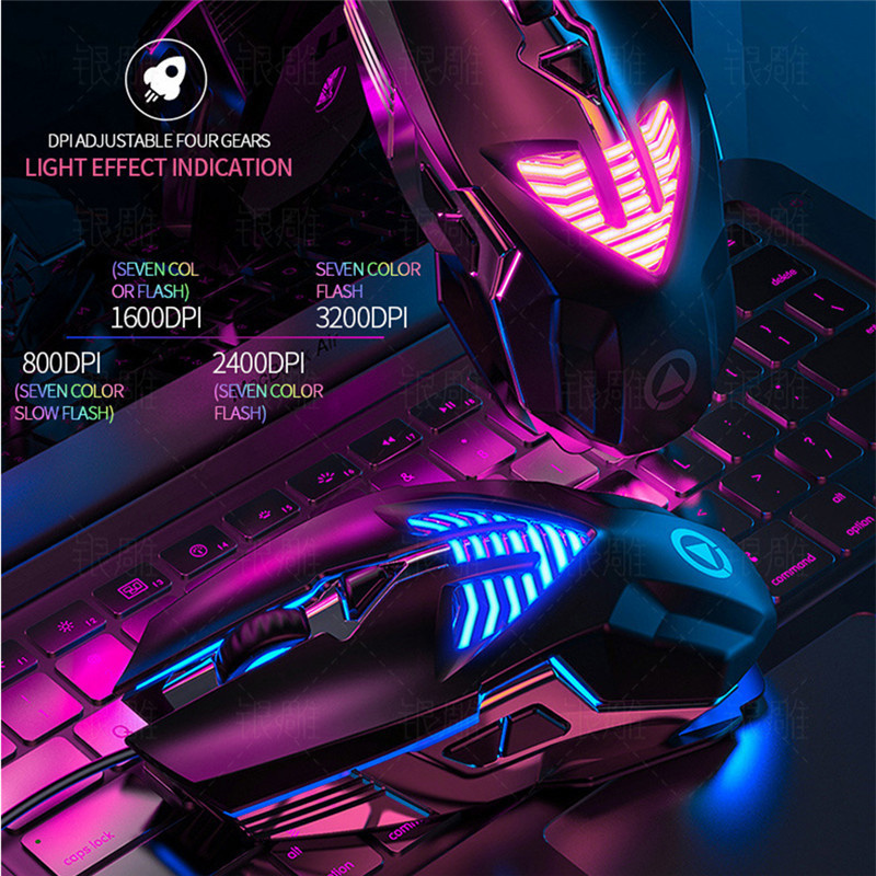 Chuột Chơi Game 6 Nút Bấm 3200 Dpi