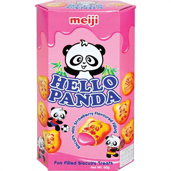 Bánh gấu Meiji 50g nhân kem dâu/ socola/ kem sữa/ double chocolate/ trà xanh