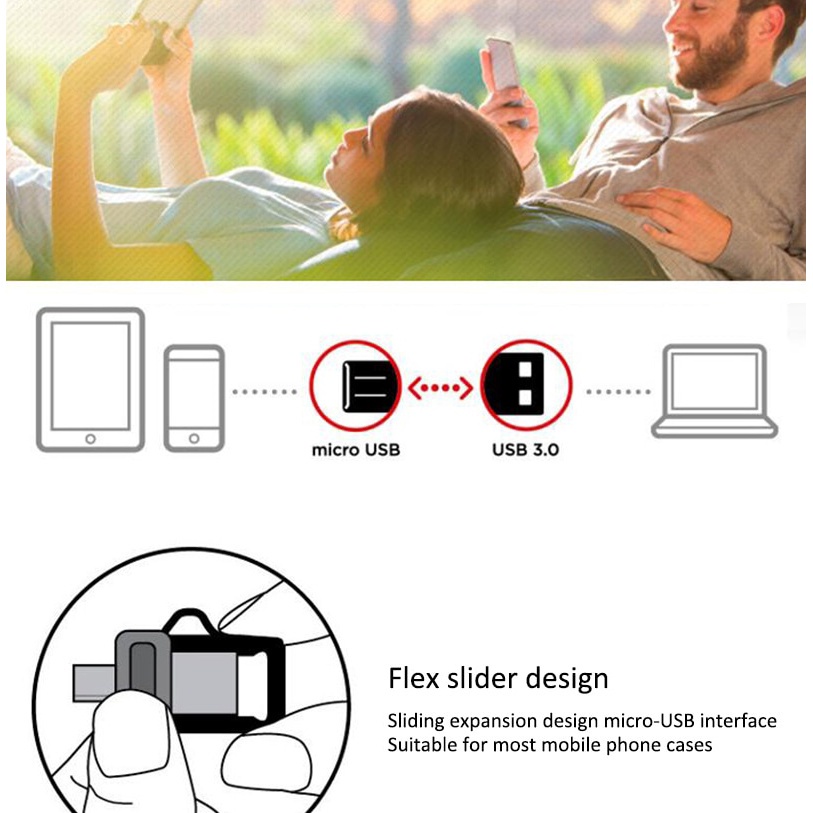 Usb Bộ Nhớ 100% Ssd3 otg 32gb 64gb 128gb Tốc Độ Cao 16gb