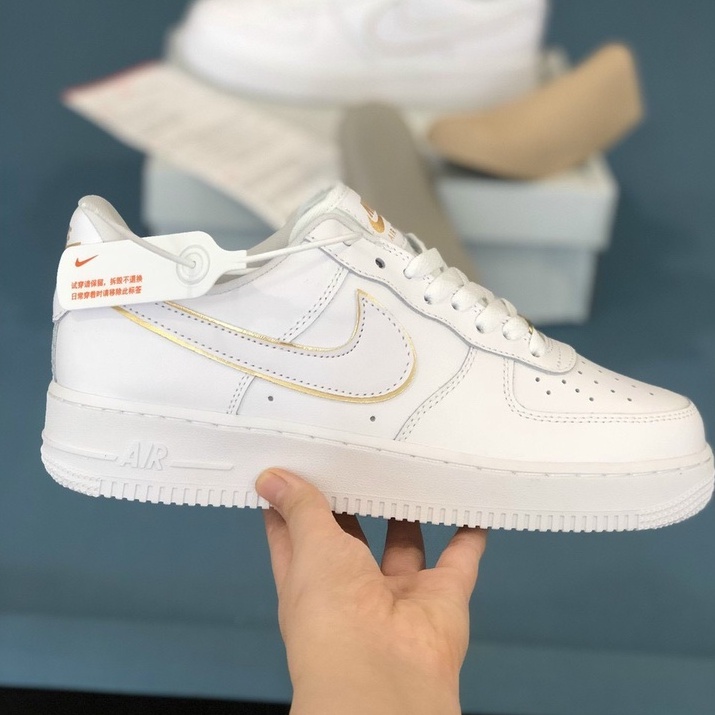 [ Thanh Lí ] Giày_Nike Air Force 1 White Gold - Giày Sneaker AF1 Nam Nữ Thể Thao Cổ Thấp Cao Cấp Full box + Bill