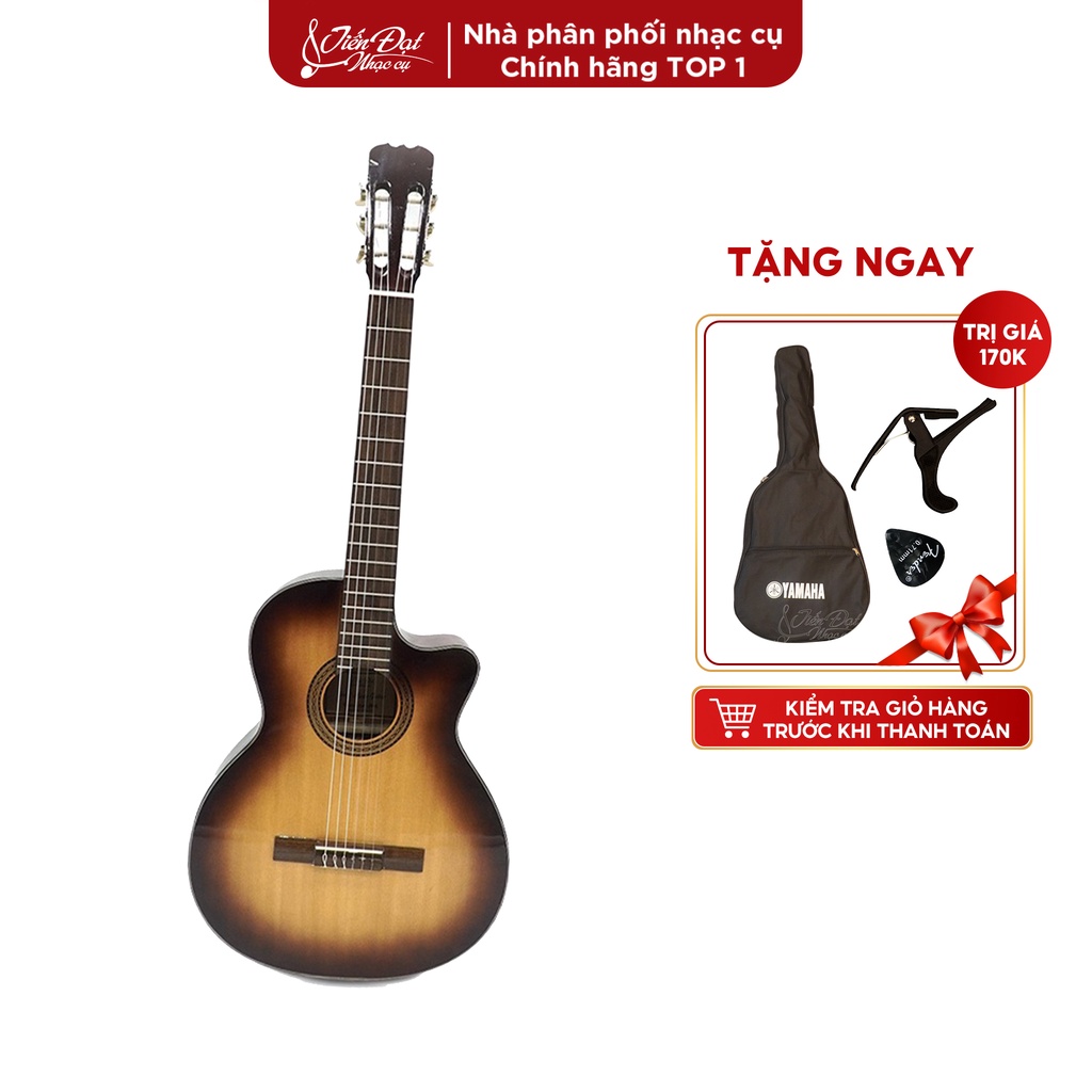 Đàn Guitar Acoustic Việt Nam Mặt Gỗ Thông Nguyên Tấm Cao Cấp Nhạc Cụ Tiến Đạt -  Kèm Phụ Kiện GA - Bảo Hành 12 tháng