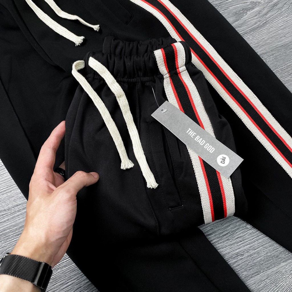 Quần The Bad God Basic Dài Họa Tiết Kẻ Đỏ Chất Liệu Poly Thoáng Mát - Lỗi 1 Đổi 1 | BigBuy360 - bigbuy360.vn