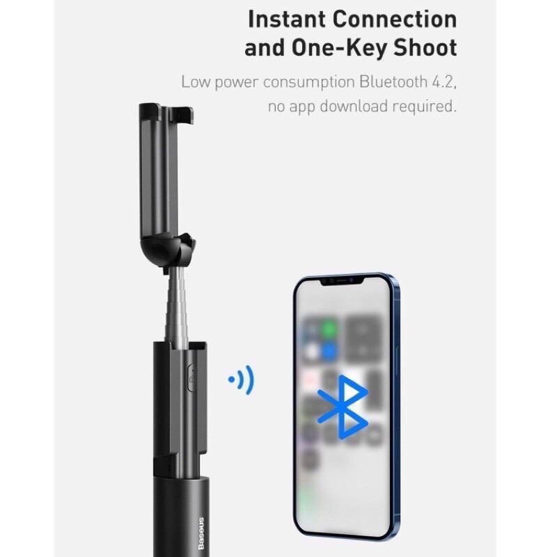 ✅GẬY CHỤP ẢNH SELFIE BLUETOOTH KHÔNG DÂY CÓ THỂ GẤP GỌN BASEUS MINI BLUETOOTH FOLDING SELFIE STICK 15cm -Hàng Chính | BigBuy360 - bigbuy360.vn