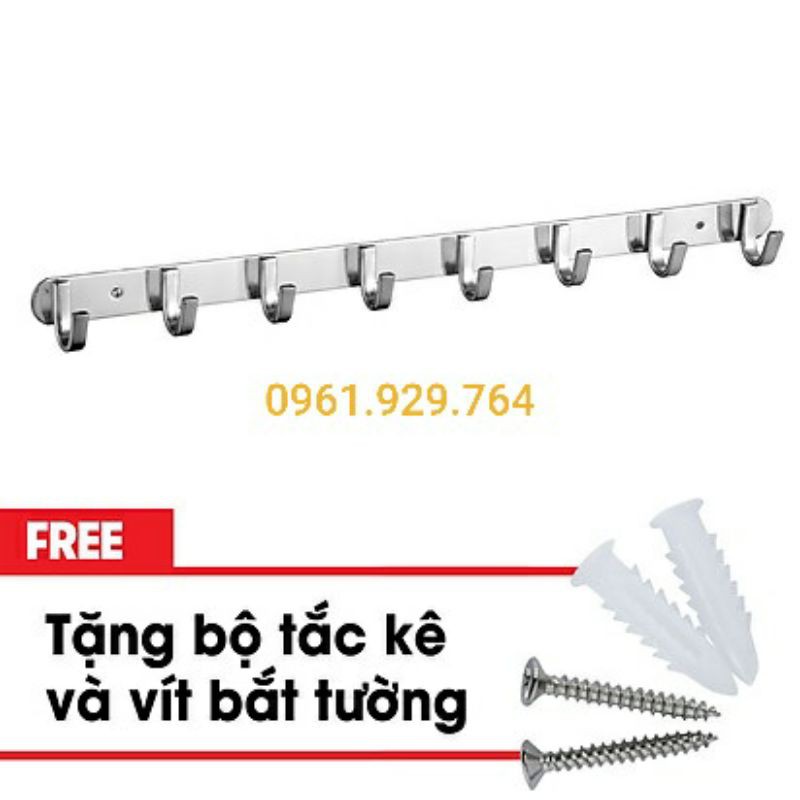 MÓC QUẦN ÁO TREO TƯỜNG INOX 304