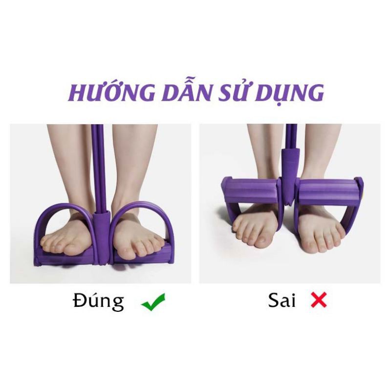 Dây kéo lưng, dây tập thể dục, tập cơ bụng tại nhà