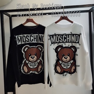 Áo len lông thỏ Moschino