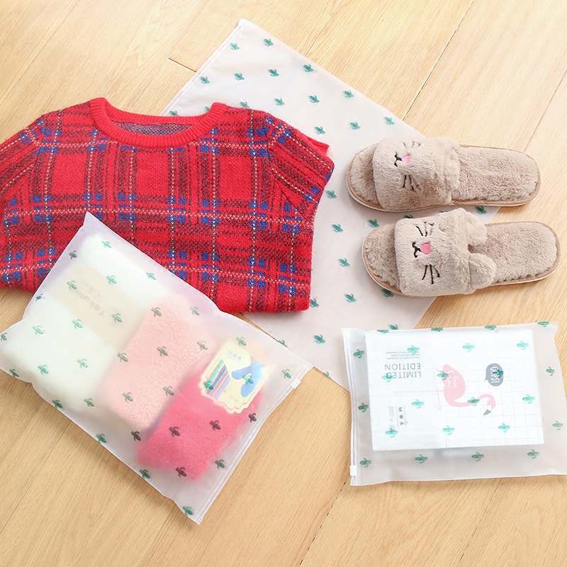 Túi Đựng Đồ Du Lịch Chống Thấm Nước Có Khóa Kéo Hình Cây Xương Rồng
