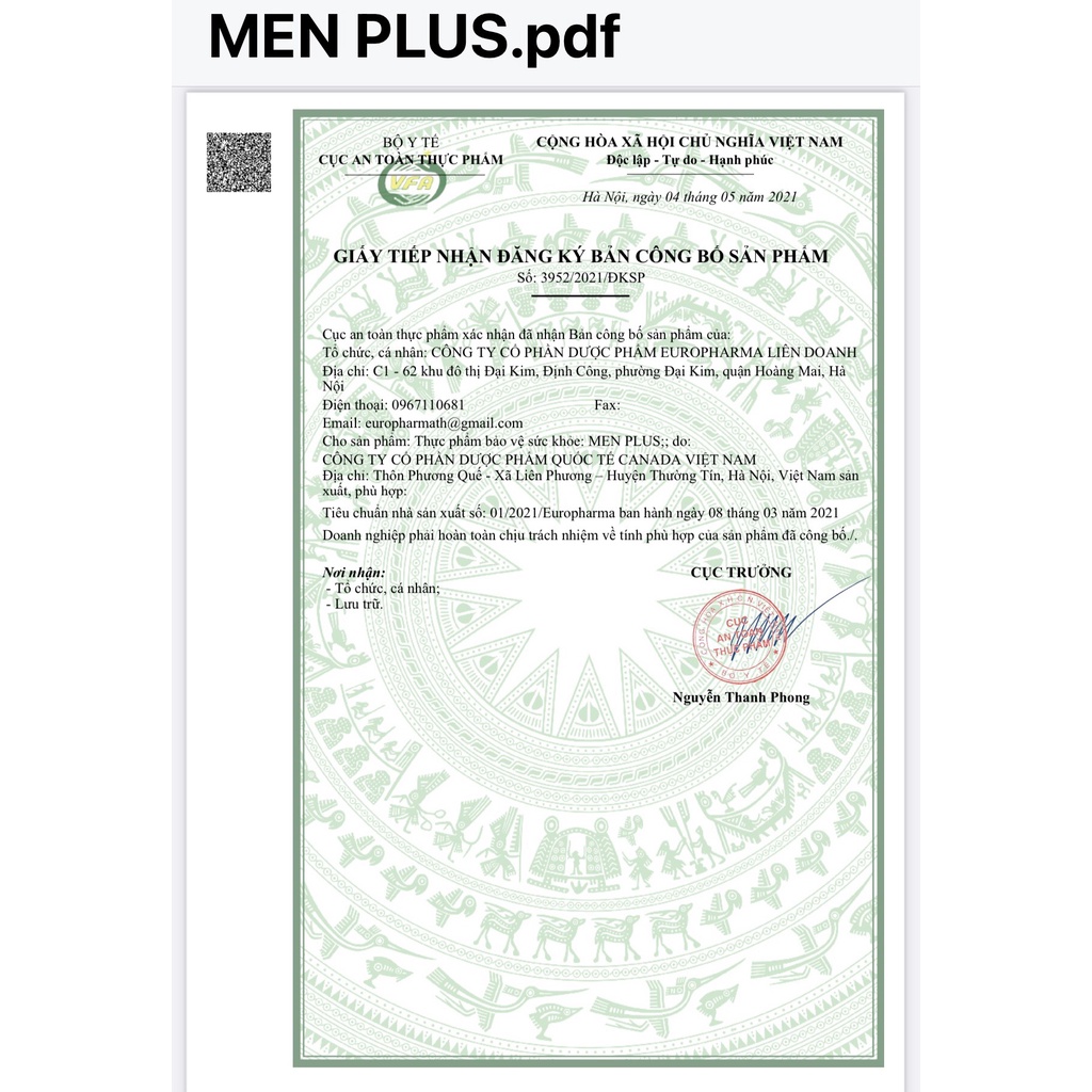 Viên sủi MENPLUS- hỗ trợ tăng cường sinh lực nam giới, Hỗ trợ bổ thận, tráng dương mạnh gân cốt, giảm đau lưng, mỏi gối.