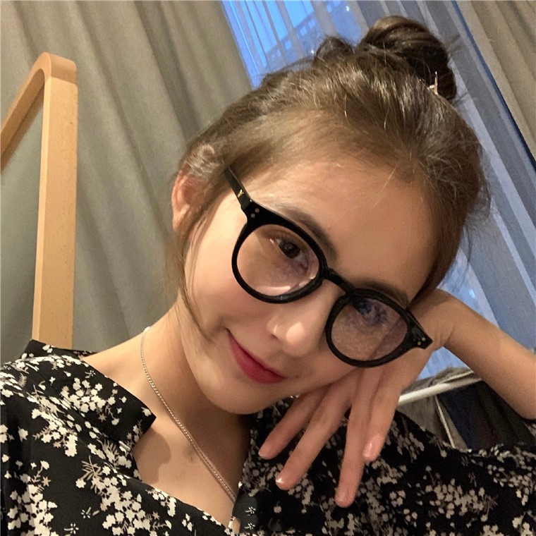 Mắt kính thời trang Eyes Light T430 gọng kính cận nam nữ mắt tròn càng nhựa chữ V 2 chấm gốc | BigBuy360 - bigbuy360.vn