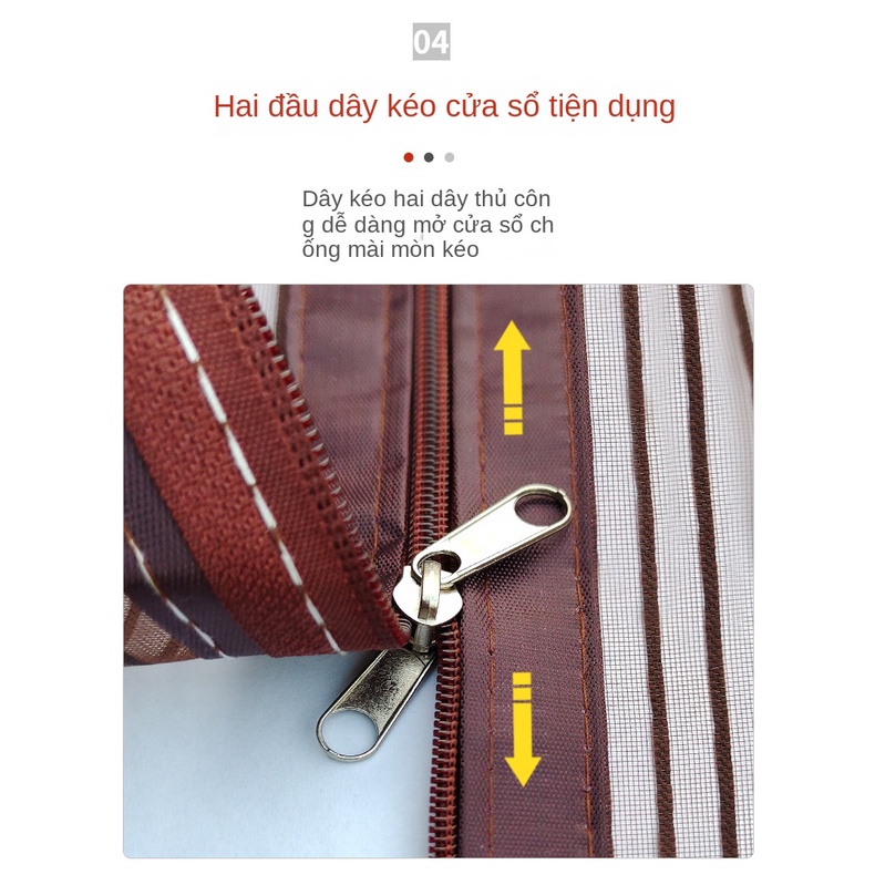Thiết kế dây kéo Tự dính Velcro Màn hình cửa sổ Chống bụi Chống muỗi cho Nhà bếp phòng ngủ