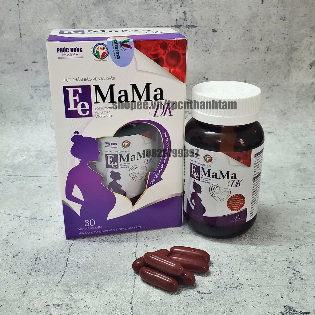 Viên uống FE MAMA bổ sung sắt cho bà bầu – Hộp 30 viên