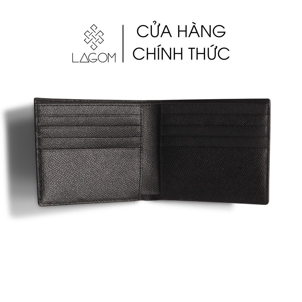 Ví nam Da Thật LAGOM Epsom wallet - phong cách tối giản