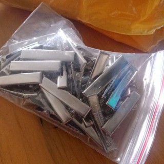 10 cái sườn kẹp tóc mái kiểu cá sấu (đầu vuông)