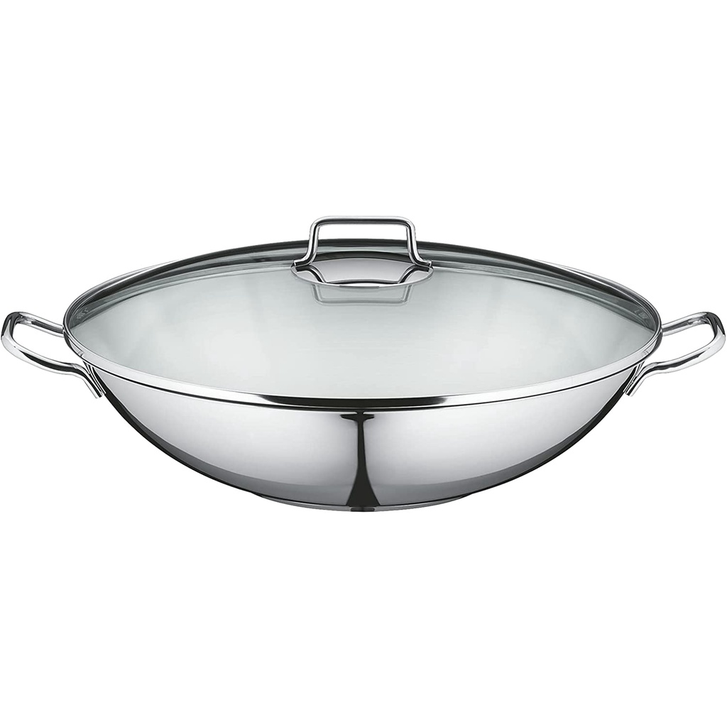 Chảo hấp WMF Wok Macao 36cm vung kính [nhập Đức chính hãng]