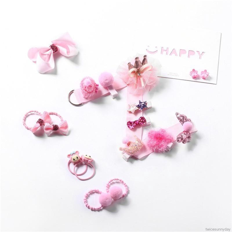 Set 18 băng đô cài tóc cho bé gái