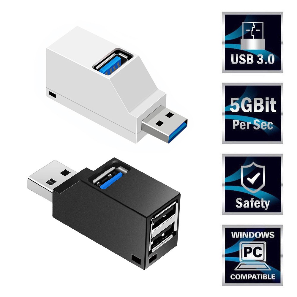 Hub USB 3.0 Nhỏ gọn & Tiện lợi và chắc chắn.