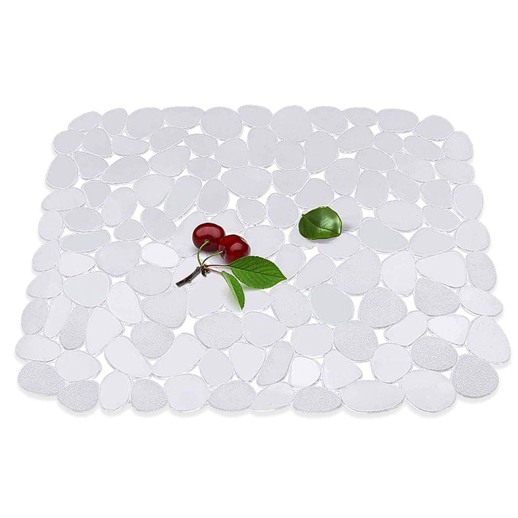 Miếng Chặn Bồn Rửa Chén Bằng Nhựa Trong Suốt / Đen Tùy Chỉnh Tiện Dụng