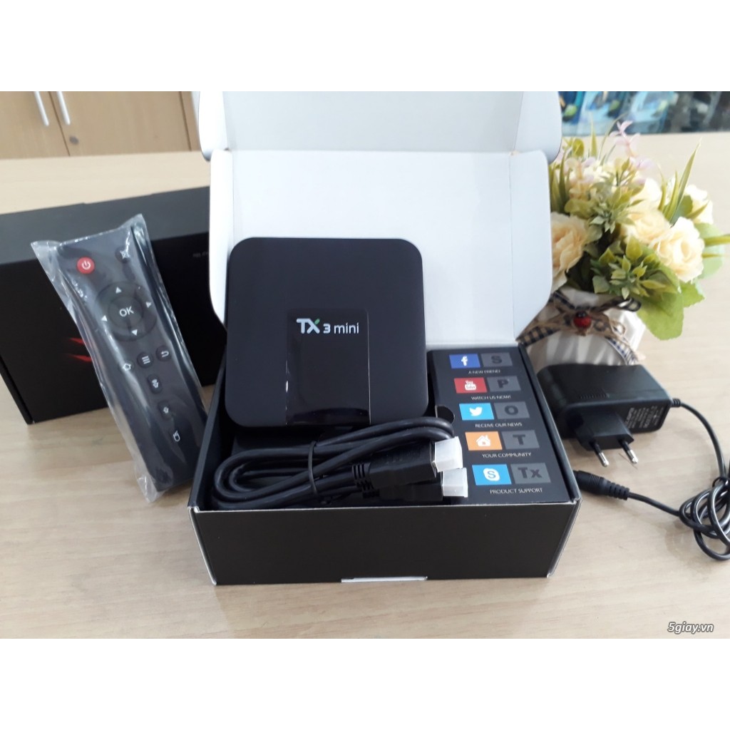 TX3 Mini, Android TV 9.0, Wifi AC, Bluetooth 4.1, Ram 2GB - ROM 16GB - BH: 1 năm, cấu hình mạnh trong tầm giá