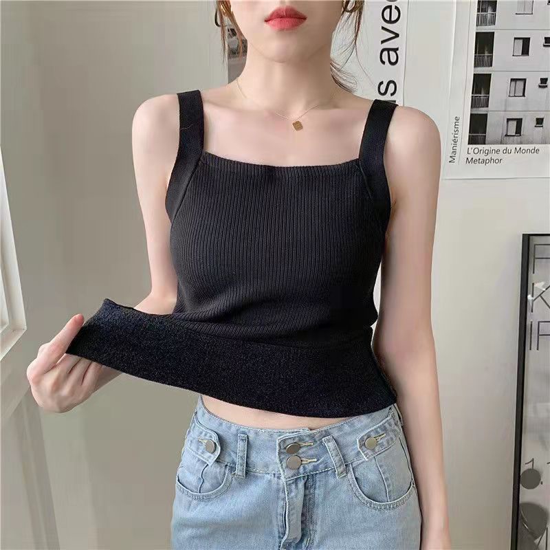 Áo hai dây thiết kế dệt kim hợp thời trang mùa hè 2023 cho nữ VN060